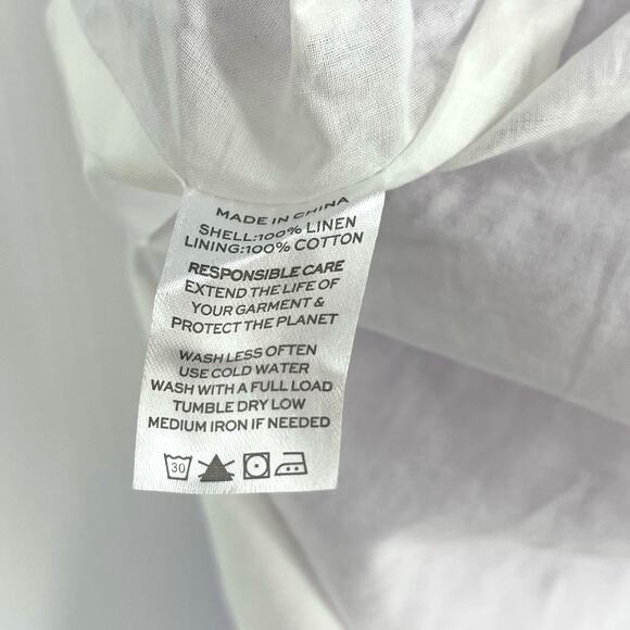 Hill House The Paz Skirt in Lilac Stripe Size XL Linen Cotton - Picture 8 of 9